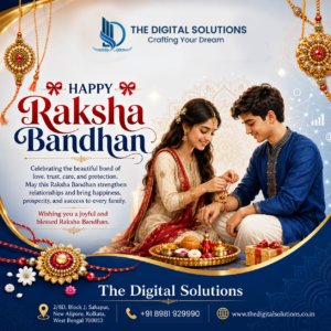🌸🎀 Happy Raksha Bandhan from The Digital Solutions! 🎀🌸